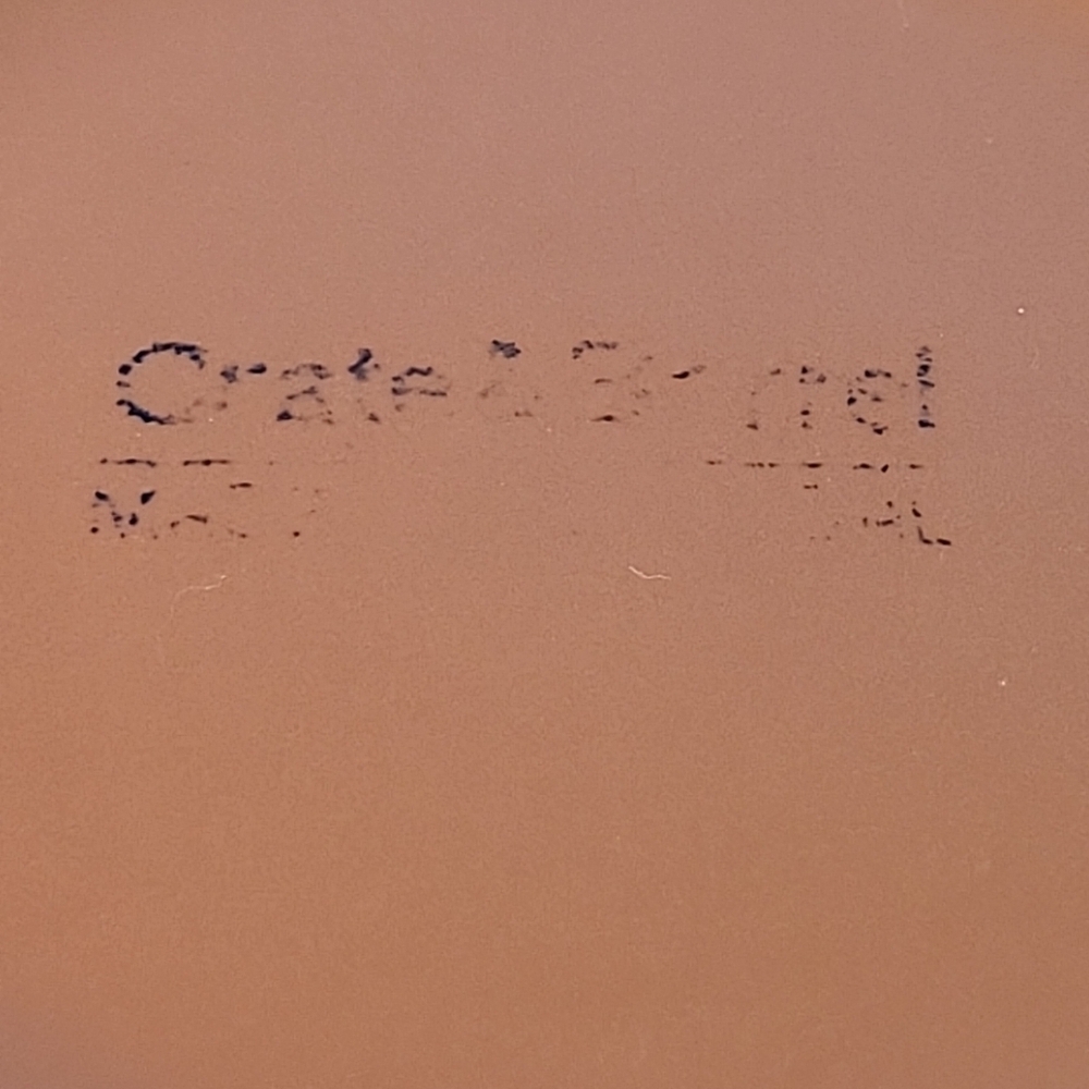 Crate & Barrel 6" Orange Parker Ceramic Mixing Bowl - Picture 5 of 8